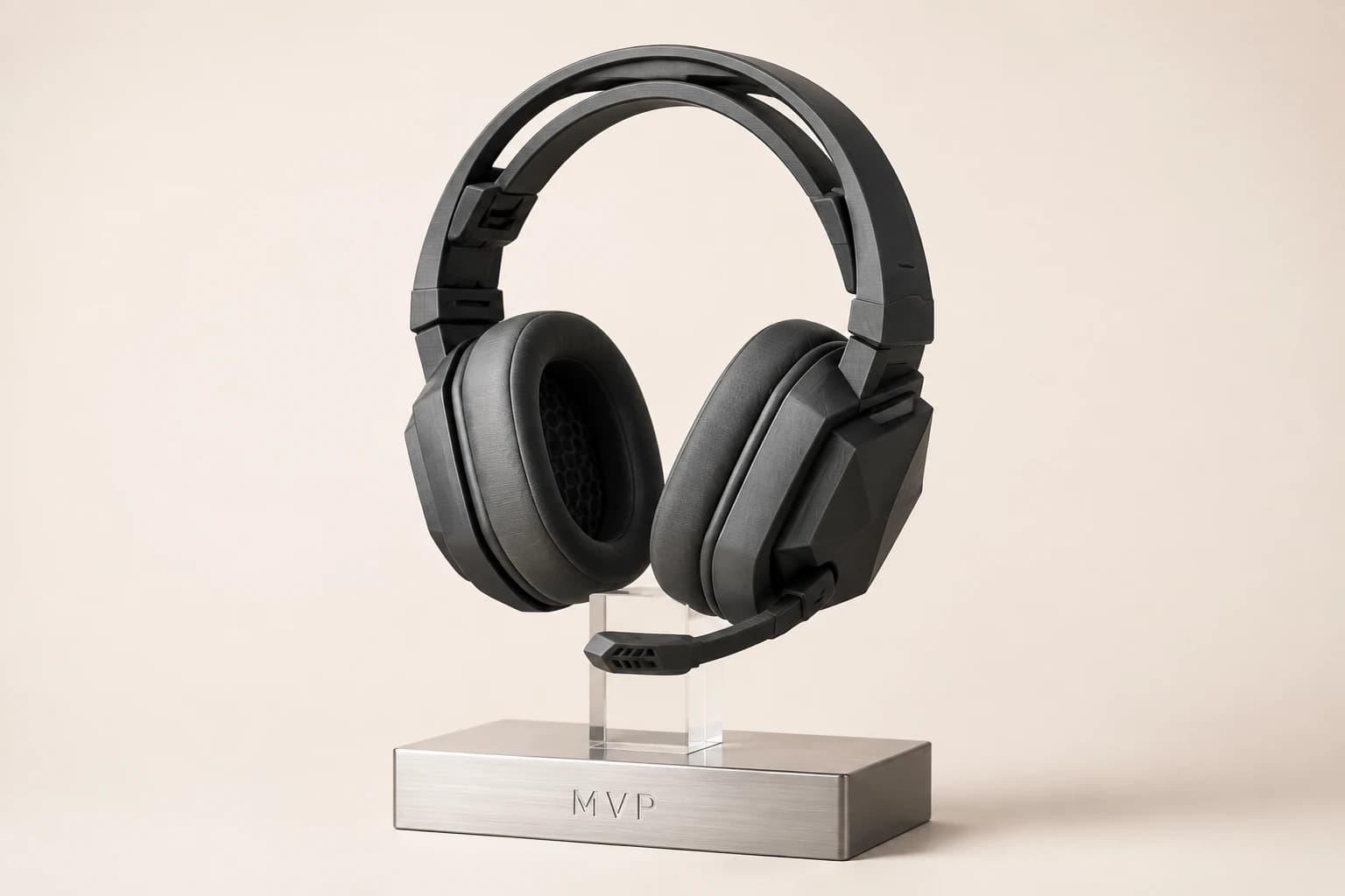 3D Headset Accent Trophy original design concept