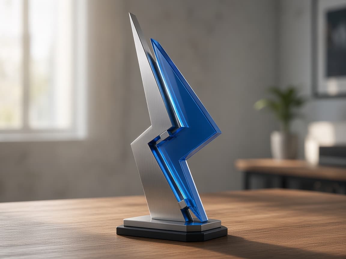 Esports Championship Trophy design concept, reverse side